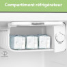 Comfee' RCD50BL2EURT(E) Mini Réfrigérateur Monoporte, 47L, Design Rétro, avec Compartiment Réfrigérant, Thermostats Réglables, F