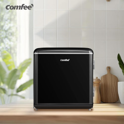Comfee' RCD50BL2EURT(E) Mini Réfrigérateur Monoporte, 47L, Design Rétro, avec Compartiment Réfrigérant, Thermostats Réglables, F
