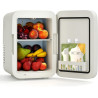 Yourlite mini frigo de chambre 4l,mini réfrigérateur portable,fonction chaud froid,silencieux,étagères réglables,ac/dc,12v 240v,