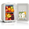 Yourlite mini frigo de chambre 8l,mini réfrigérateur portable,fonction chaud froid,silencieux,étagères réglables,ac/dc,12v 240v,