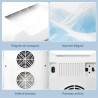 YOURLITE Mini Frigo de Chambre 20L,Mini Réfrigérateur Portable,Fonction Chaud Froid,Silencieux,Étagères Réglables,AC/DC,12V 240V