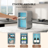 YOURLITE Mini Frigo de Chambre 10L,Mini Réfrigérateur Portable,Fonction Chaud Froid,Silencieux,Étagères Réglables,AC/DC,12V 240V