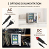 YOURLITE Mini Frigo de Chambre 10L,Mini Réfrigérateur Portable,Fonction Chaud Froid,Silencieux,Étagères Réglables,AC/DC,12V 240V