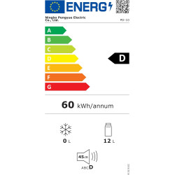 YOURLITE Mini Frigo de Chambre 10L,Mini Réfrigérateur Portable,Fonction Chaud Froid,Silencieux,Étagères Réglables,AC/DC,12V 240V
