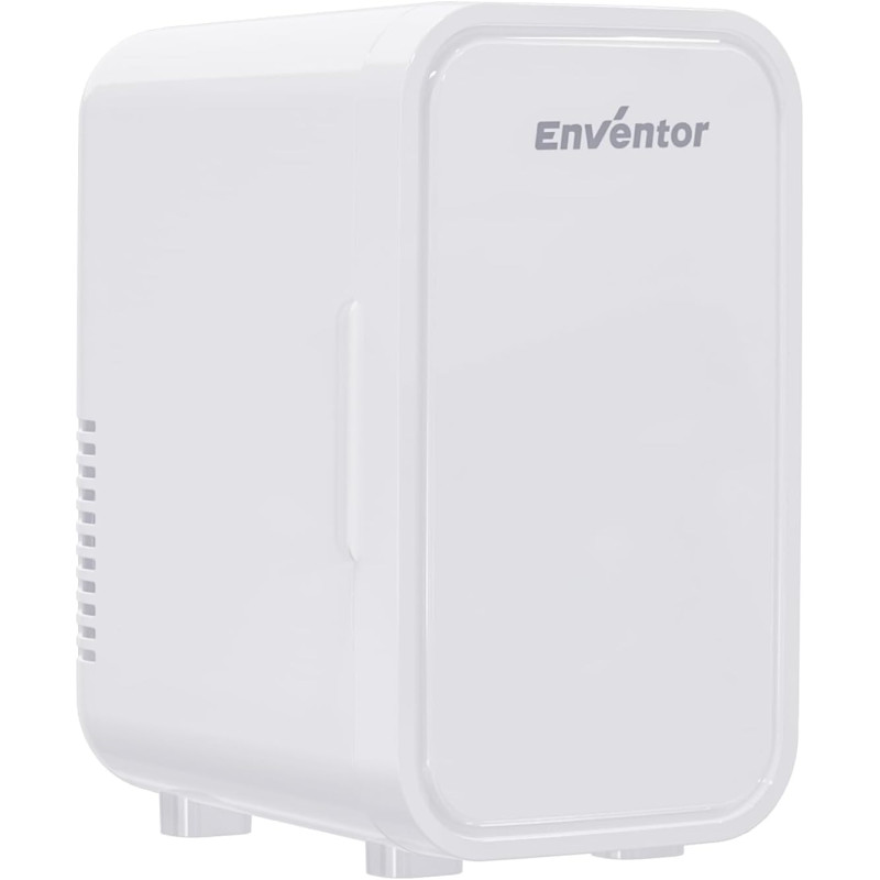 Enventor Mini Frigo 6 litres/8 canettes, alimentation CA + 12V CC, glacière et réchaud, portables petit réfrigérateur pour chamb