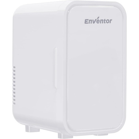 Enventor Mini Frigo 6 litres/8 canettes, alimentation CA + 12V CC, glacière et réchaud, portables petit réfrigérateur pour chamb