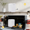 Enventor Mini Frigo 6 litres/8 canettes, alimentation CA + 12V CC, glacière et réchaud, portables petit réfrigérateur pour chamb