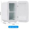 Enventor Mini Frigo 6 litres/8 canettes, alimentation CA + 12V CC, glacière et réchaud, portables petit réfrigérateur pour chamb