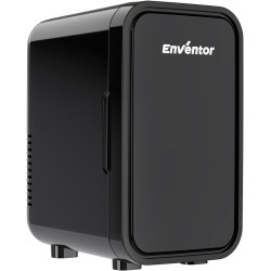 Enventor Mini Frigo 6 litres/8 canettes, alimentation CA + 12V CC, glacière et réchaud, portables petit réfrigérateur pour chamb