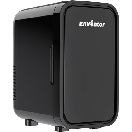 Enventor Mini Frigo 6 litres/8 canettes, alimentation CA + 12V CC, glacière et réchaud, portables petit réfrigérateur pour chamb