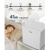 Upstreman Mini Réfrigérateur 46L, Mini Frigo avec Congélateur, Thermostat Réglable, Économie d'Énergie, Silencieux, Porte Révers
