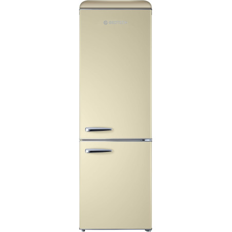 GEDTECH Refrigerateur combiné vintage GCBV310CR - Congélateur bas - Crème - Capacité 310 L - Faible conso