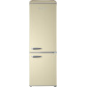 GEDTECH Refrigerateur combiné vintage GCBV310CR - Congélateur bas - Crème - Capacité 310 L - Faible conso