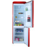 GEDTECH Refrigerateur combiné vintage GCBV310RD - Congélateur bas - Rouge - Capacité 310 L - Faible conso