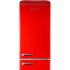 GEDTECH Refrigerateur combiné vintage GCBV310RD - Congélateur bas - Rouge - Capacité 310 L - Faible conso