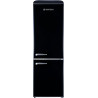 GEDTECH Refrigerateur combiné vintage GCBV310BL - Couleur Noir - Capacité 310 L - Classe E