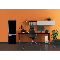 GEDTECH Refrigerateur combiné vintage GCBV310BL - Couleur Noir - Capacité 310 L - Classe E