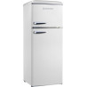 GEDTECH Refrigerateur double-porte vintage GDPV215CR - Couleur crème - Capacité 215L - Classe E