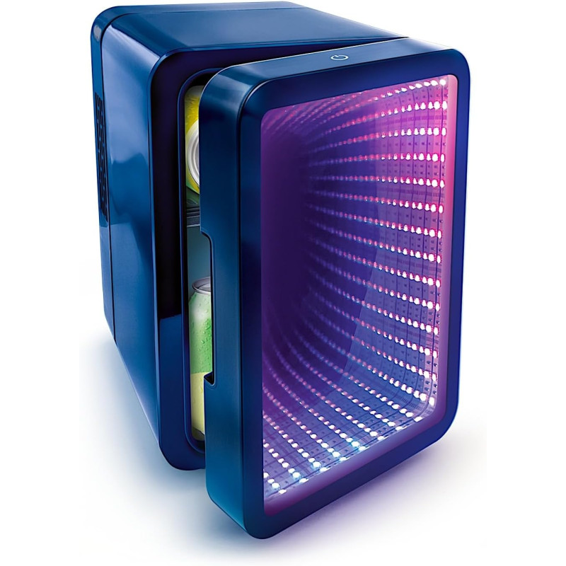 Canal Toys – So Chill – Mini réfrigérateur Infinity LED | 6 canettes (ou 8 mini) - alimentation USB 5 V SELV - porte effet miroi