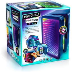 Canal Toys – So Chill – Mini réfrigérateur Infinity LED | 6 canettes (ou 8 mini) - alimentation USB 5 V SELV - porte effet miroi