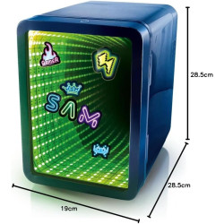 Canal Toys – So Chill – Mini réfrigérateur Infinity LED | 6 canettes (ou 8 mini) - alimentation USB 5 V SELV - porte effet miroi