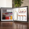 Cecotec mini frigo grandcooler 20000 silentcompress noir e. grand volume de 46 l, porte réversible et petit congélateur. design 