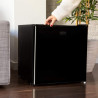Cecotec mini frigo grandcooler 20000 silentcompress noir e. grand volume de 46 l, porte réversible et petit congélateur. design 