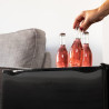 Cecotec mini frigo grandcooler 20000 silentcompress noir e. grand volume de 46 l, porte réversible et petit congélateur. design 