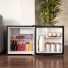 Cecotec mini frigo grandcooler 20000 silentcompress noir e. grand volume de 46 l, porte réversible et petit congélateur. design 