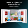Cecotec mini frigo grandcooler 20000 l silentcompress noir e. réfrigérateur compact capacité de 46l, porte personnalisable, fini