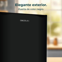 Cecotec mini frigo grandcooler 20000 l silentcompress noir e. réfrigérateur compact capacité de 46l, porte personnalisable, fini