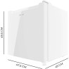 Cecotec mini fridge freezer 31l bolero coolmarket tt 31 dual blanc e. minibar avec fonction réfrigérateur ou congélateur, hauteu