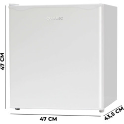 Cecotec Mini Frigo GrandCooler 20000 SilentCompress blanc E. Capacité 46 L, Fonctionnement 12-220 V, Compatible avec les voiture