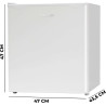 Cecotec Mini Frigo GrandCooler 20000 SilentCompress blanc E. Capacité 46 L, Fonctionnement 12-220 V, Compatible avec les voiture