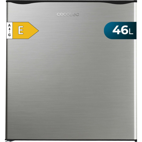 Cecotec Petit Réfrigérateur Mini Bar 46L GrandCooler 20000 SilentCompress Inox E. Hauteur 48,7 cm, Largeur 48 cm, Basse Consomma