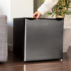 Cecotec Petit Réfrigérateur Mini Bar 46L GrandCooler 20000 SilentCompress Inox E. Hauteur 48,7 cm, Largeur 48 cm, Basse Consomma