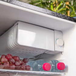 Cecotec Petit Réfrigérateur Mini Bar 46L GrandCooler 20000 SilentCompress Inox E. Hauteur 48,7 cm, Largeur 48 cm, Basse Consomma