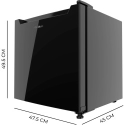 Cecotec mini frigo bolero coolmarket tt 31 dual noir glass e.mini réfrigérateur capacité 31l, transformable en réfrigérateur/con