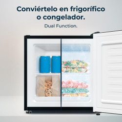 Cecotec mini frigo bolero coolmarket tt 31 dual noir glass e.mini réfrigérateur capacité 31l, transformable en réfrigérateur/con