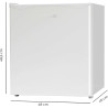 Cecotec mini réfrigérateur grandcooler 20000 l silentcompress blanc e. capacité 46l, porte personnalisable, classe énergétique e