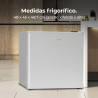Cecotec mini réfrigérateur grandcooler 20000 l silentcompress blanc e. capacité 46l, porte personnalisable, classe énergétique e