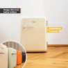 TZS First Austria - Mini Réfrigérateur Rétro 40L silencieux - Petit Minifrigo design vintage avec lumière intérieure et 2 compar