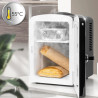 Duronic MFW4 BK Mini réfrigérateur 42W 4 litres Jusqu’à 6 cannettes Congélateur pour snacks boisson lait maternel cosmétique méd