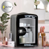 Duronic MFW4 BK Mini réfrigérateur 42W 4 litres Jusqu’à 6 cannettes Congélateur pour snacks boisson lait maternel cosmétique méd
