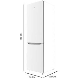 Cecotec réfrigérateur combi 2 portes bolero coolmarket combi 250 blanc e. 250 l, hauteur 180 cm et 55 cm de largeur, basse conso