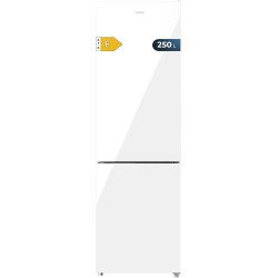 Cecotec réfrigérateur combiné bolero coolmarket combi 250 blanc glass e. capacité de 250 l, total no frost, multi airflow, tiroi