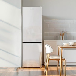 Cecotec réfrigérateur combiné bolero coolmarket combi 250 blanc glass e. capacité de 250 l, total no frost, multi airflow, tiroi