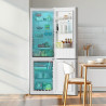 Cecotec réfrigérateur combiné bolero coolmarket combi 250 blanc glass e. capacité de 250 l, total no frost, multi airflow, tiroi