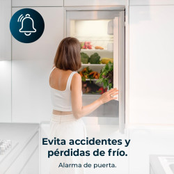 Cecotec réfrigérateur combiné bolero coolmarket combi 250 blanc glass e. capacité de 250 l, total no frost, multi airflow, tiroi