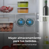 Cecotec réfrigérateur combiné bolero coolmarket combi 250 blanc glass e. capacité de 250 l, total no frost, multi airflow, tiroi